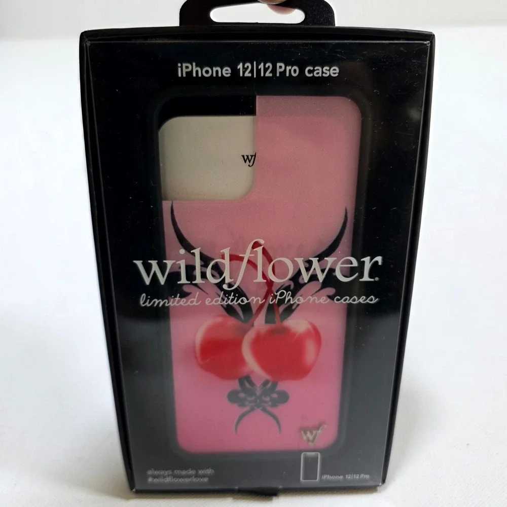 Wildflower Phone Case iPhone 12 12 Pro Pink Cherry Bow Limited Edition NEW Y2K